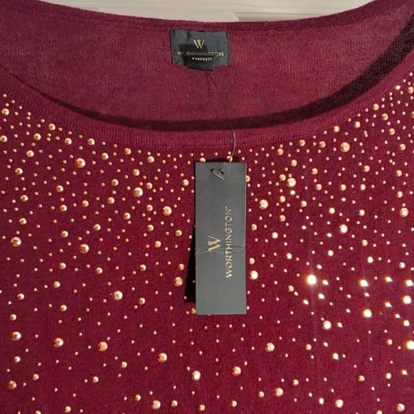 Worthington Ladies Sweater w/ Gold Accents - Picture 5 of 8